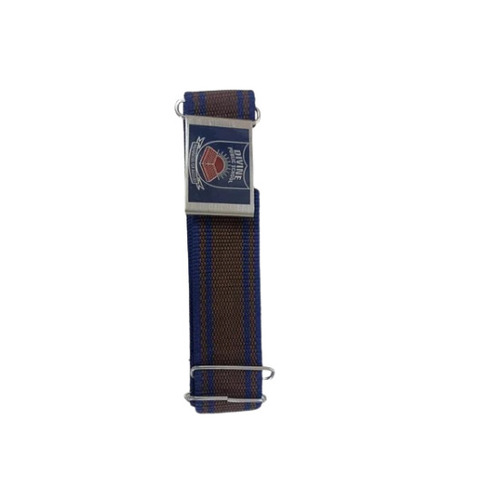 4 cm Blue School Belts With Brass Buckles