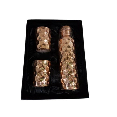 Copper Bottle Water Glass Set