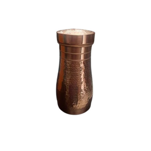 Copper Hammered Water Bottle