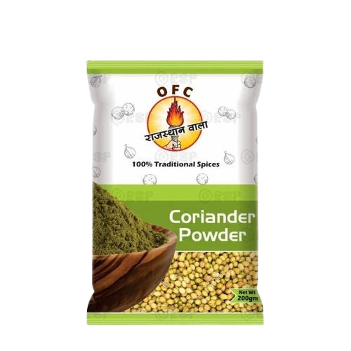 Coriander Powder Packaging Pouch - Plastic Material | Printed Design for Enhanced Visibility and Durable Use
