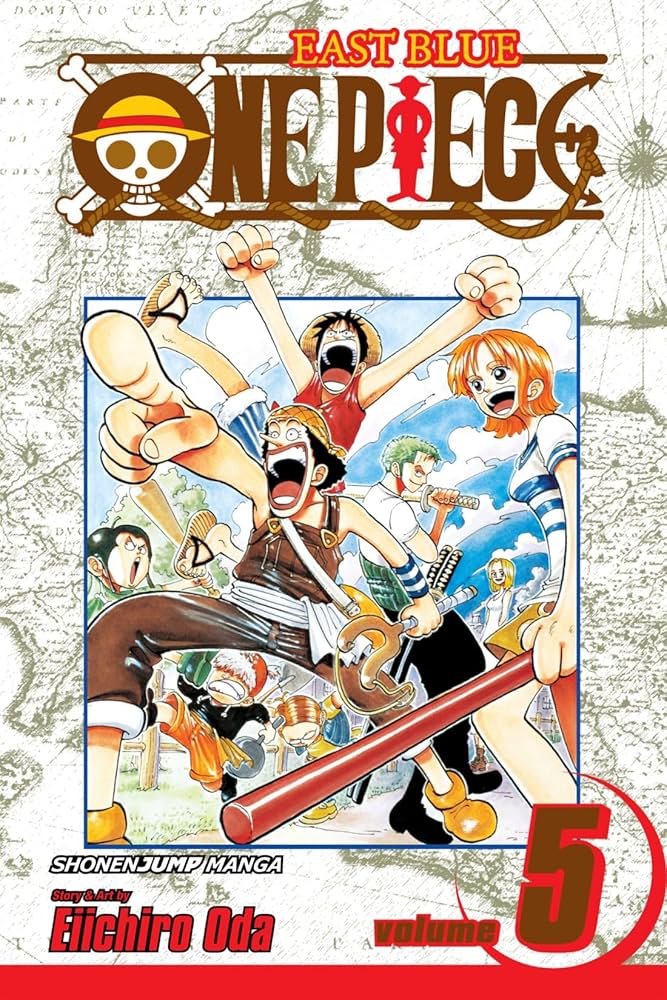One Piece Vol. 5 - English Paperback, 260 Grams, Offset Printing | Cardboard Board Type, Engaging Storyline of Pirates and Adventure