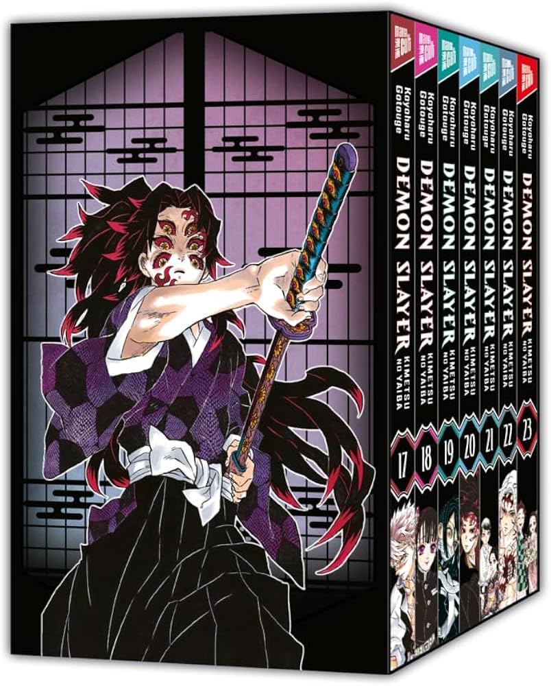 English Paperback Book Set Demon Slayer 17-23 Volume By Kimetsu No Yaiba Paperback Latest Edition - Audience: 