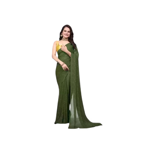 Green Khadi Sarees