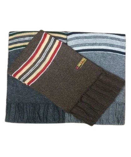 Men Woolen Muffler - Woolen Material, Multicolor Design, Modern Style | Breathable, Soft and Comfortable, No Fade, Washable