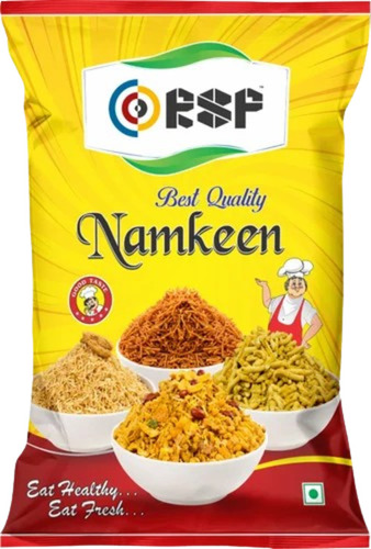 Namkeen Packaging Pouch - Printed Plastic Material | Durable Design for Versatile Snacking Solutions