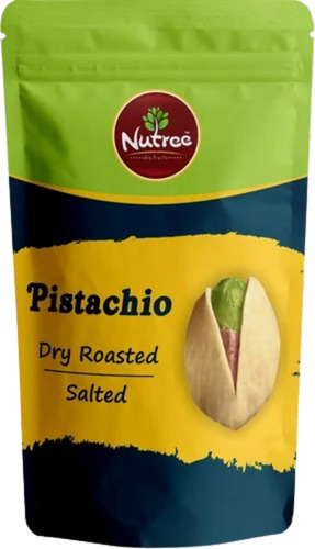 Pistachios Packaging Pouch - Plastic Material Printed Pattern for Securing and Preserving Nuts Ideal for Retail Display and Easy Handling