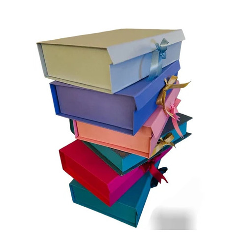 Rigid Gift Packaging Box - Cardboard, Customized Size, Multicolor | Square & Rectangular Shapes, Plain or Printed, Corrosion Resistant