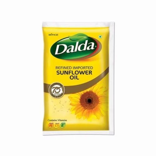 Sunflower Oil Packaging Pouch - Plastic Material, Printed Design | Ideal for Secure and Efficient Product Preservation
