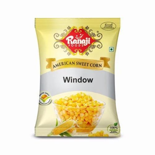 Sweet Corn Packaging Pouch - Plastic Material, Printed Pattern | Ideal for Packaging and Storing Agricultural Produce