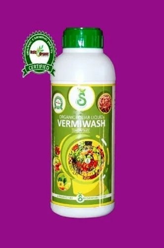 Vermiwash Liquid Organic Fertilizer - 500 ml Bio-Tech Grade, 99.5% Purity, Brown-Black, 1 Litre Diluted with 100 L Water, Promotes Growth for All Crops