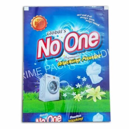 Washing Powder Packaging Pouch - Plastic Material, Printed Pattern | Ideal for Convenient and Reliable Packaging Solutions