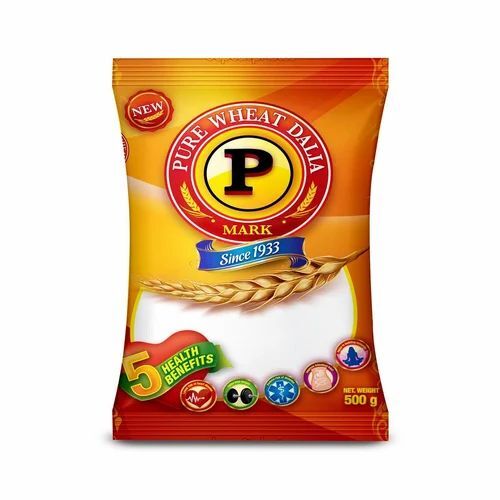 Wheat Dalia Packaging Pouch - Plastic Material Printed Design | Versatile and Eco-Friendly for All Your Packaging Needs