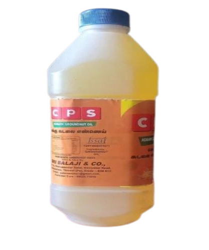 Wood Pressed Groundnut Oil - Liquid, 1 Litre, Yellow | Organic Grade A, 6 Months Shelf Life, Ideal for Cooking Applications