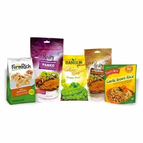 Food Packaging Pouches - Plastic, Printed Design | Ideal for Versatile Food Storage and Preservation
