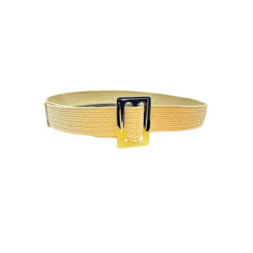 Ladies Beige Jute Belt - 32mm Length, 3.3mm Thickness | Attractive Designs, Comfortable Fit, Fine Finishing, Shiny Look for Casual and Party Wear
