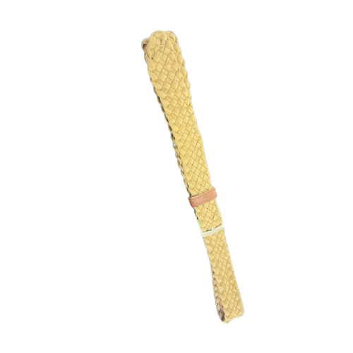 Ladies Braided Leather Belt - Leather 30 mm Length Brown & Yellow Colors | Attractive Designs Comfortable Fit Fine Finishing Shiny Look