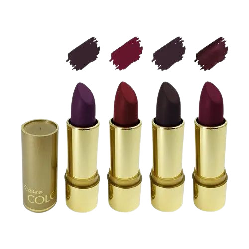 Multicolor Lipstick Bullet - Matte Finish, Water-Resistant, Highly Pigmented | Long Lasting, Moisturizing, Smudge Proof, Suitable for All Skin Types