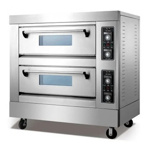 Double Deck Oven - Stainless Steel Gas-Powered | Efficient Heat Distribution User-Friendly Controls Compact Design Versatile Cooking