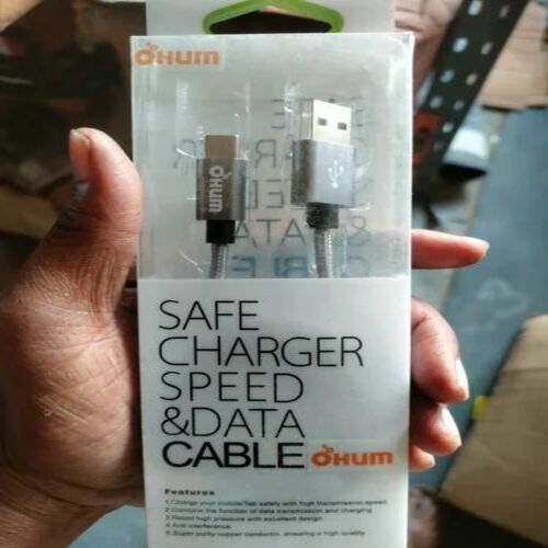 Type C USB Cable - 1.2 Mtr Length, Grey Color | Includes Durable Design and Fast Data Transfer Capabilities