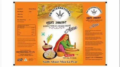 Wheat Flour Packaging Pouch - Material: Plastic