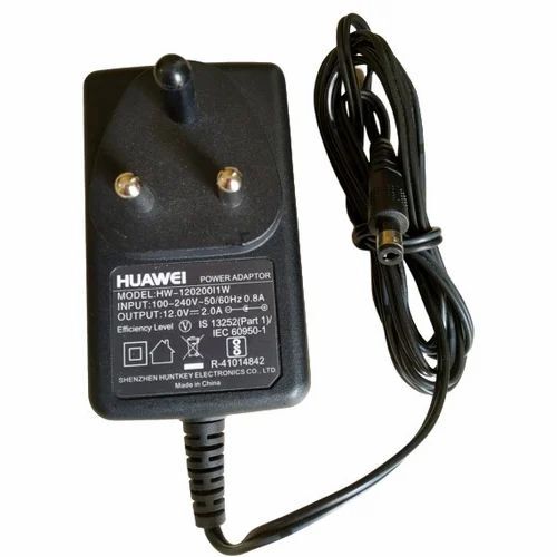 12 V 2 Amp Adapter - 3 Pin, 12 V Output Voltage, 2 A Current, Black | Usage for Router, CCTV Camera, Setup Box, Lightweight at 150g