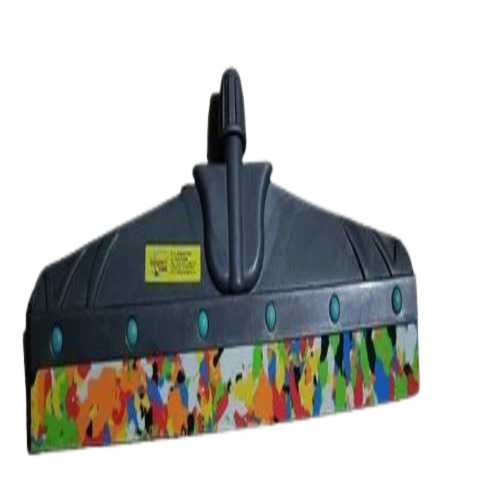 21 Inch Floor Wiper - Stainless Steel Rod, Multicolor Plastic & Rubber Blade | Easy to Clean, Ideal for Floor Usage