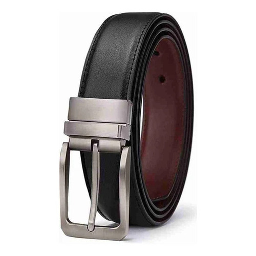 44 Inch Black Leather Belts - New Free Size, Stainless Steel Buckle, Black & Brown Color | Casual and Formal Wear for Men