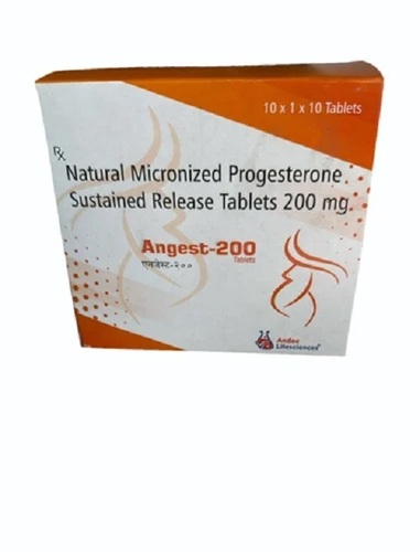 ANGEST-200 - Natural Micronized Progesterone Tablets for Medical Applications | Medicine Grade, Prescription Required, Suitable for Hospitals and Clinics