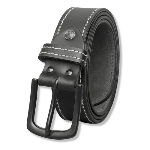 Black Formal Leather Belt - Leather Material, Free Size, Black & Brown Color | Stainless Steel Buckle, Suitable for Formal & Casual Occasions