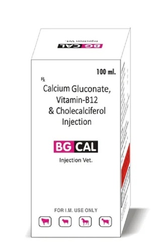 Calcium Gluconate Vitamin B 12 And Cholecalciferol Veterinary Injection