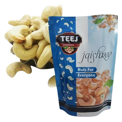 Cashew Nut Stand Up Pouch - PVC Material 125g to 500g Capacity | Glossy Finish Double Layer Lamination Moisture Proof