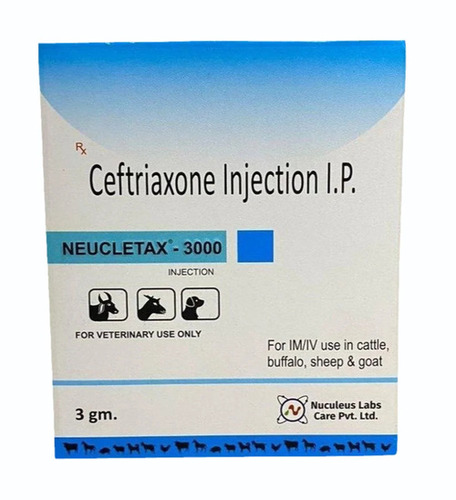 Ceftriaxone 3gm Injections For Veterinary (Neucletax-3000)