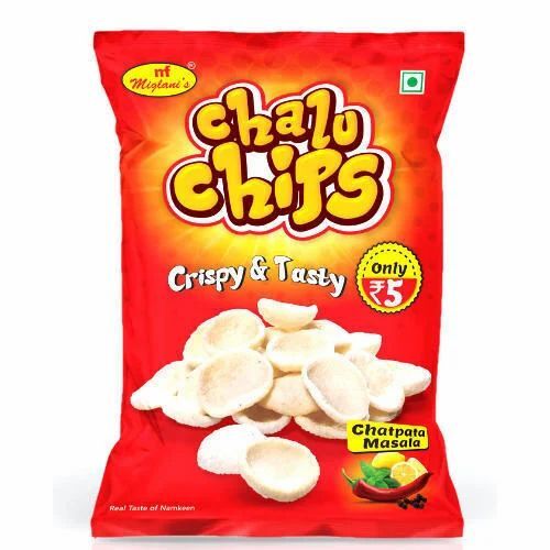 Chips Packaging Pouch - Plastic, Printed Design | Durable Material for Enhanced Freshness and Visibility