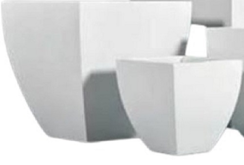 Fiberglass White Garden Planters