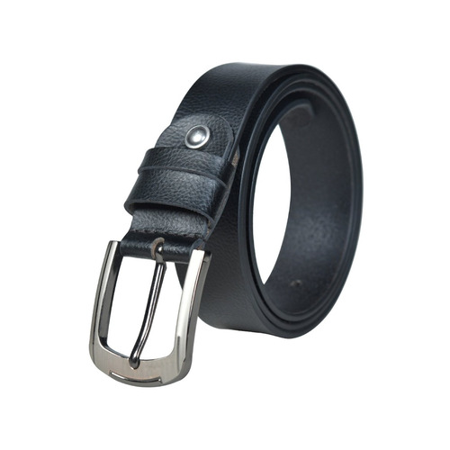 Mens Black Leather Belt - Genuine Leather, Free Size, Black & Brown Color | Ideal for Formal Occasions, Designed for Male Wearers