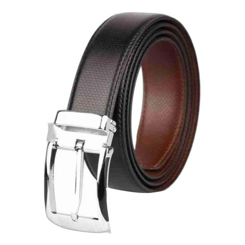 Mens Formal Wear Leather Belts - Leather, Free Size, Black & Brown | Buckle Material: Stainless Steel, Suitable for Formal & Casual Occasions