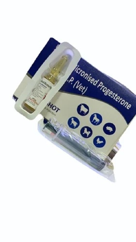 Natural Progesterone Veterinary Injection - Medicine Grade Liquid Form for Veterinary Application Prescription Required Ideal for Cattle