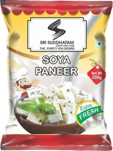 Paneer Packaging Pouch - Plastic Material, Printed Design | Ideal for Secure Packaging of Paneer and Dairy Products