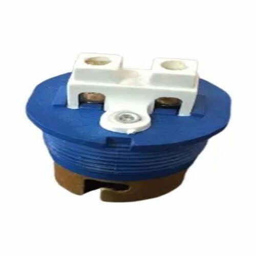 Pbt Lamp Holder - Plastic Material, B22 Base Type, Blue Color | Customizable Size, Ideal for Electrical Fitting Installation