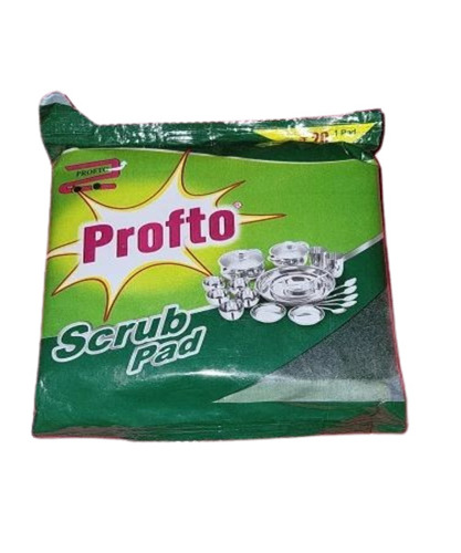 Scrubbing Pad - Foam Material, Green Color | Easy to Clean for Kitchen Use