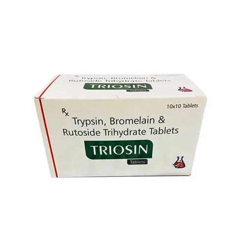 Trypsin Bromelain Rutoside Trihydrate Tablets - Medicine Grade, Prescription Required | For Hospital and Clinic Use, Dosage as Per Prescription