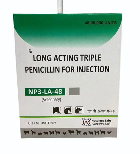 Veterinary Injections Triple Penicillin - Medicine Grade Injectable Solution, Liquid Form for Cattle and Other Veterinary Applications