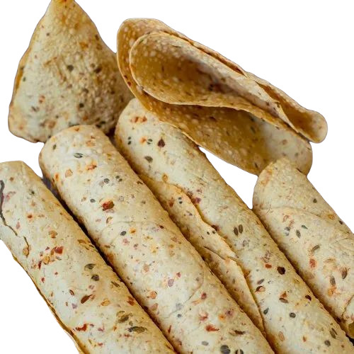 Chana Dal Papad - Udad Dal, 7 Inch Round, Yellow Color | Salty Flavor, 400 Grams, 4 Months Shelf Life, Suitable for All Ages