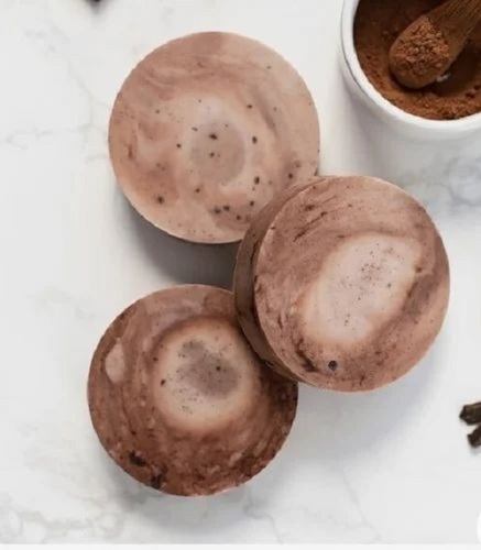 Coffee Handmade Soap - 100gm Oval Herbal Bar | Skin Softening, High Foam, Fresh Perfume, Unisex, Brown Color