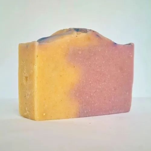 Cold Process Soap - Glycerine Based, 100 Gram Solid Bar, Multiple Colors | Non Medicated, Bath Soap, Fresh Perfume, Balances Hardness and Moisturizer