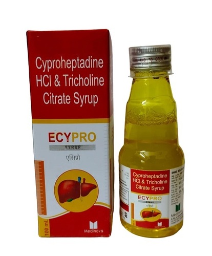 Cyproheptadine Hydrochloride Syrup, 100 ml