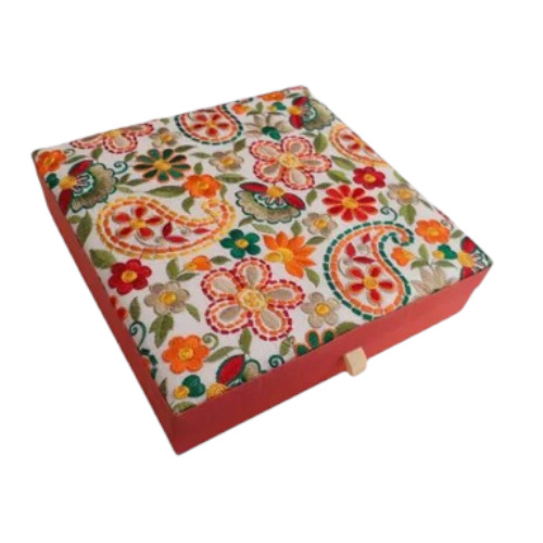 Velvet Embroidered Jewelry Box - Customized Size Multicolor | Eco-Friendly Handmade Ideal for Gifts and Jewelry Storage