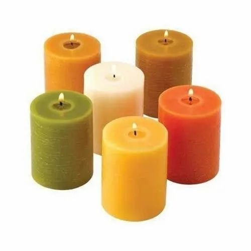 Garden Decorative Candle - Wax, 50gm, Round, Multicolor (White, Yellow, Green, Red, Orange) | Handmade, Unique Home Decoration Piece