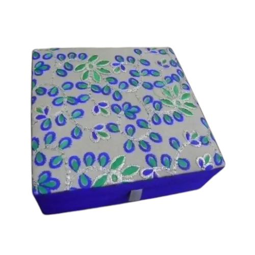 Hand Embroidered Jewelry Box