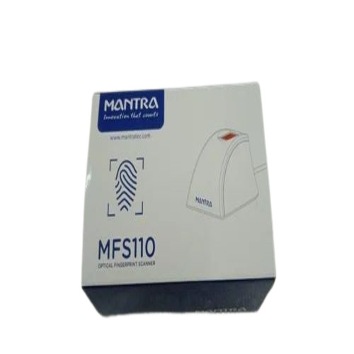 Mantra Mfs110 L1 - Plastic, 61x91x54 Mm, White/black | Adhar Based Device, Multi-os Compatibility
